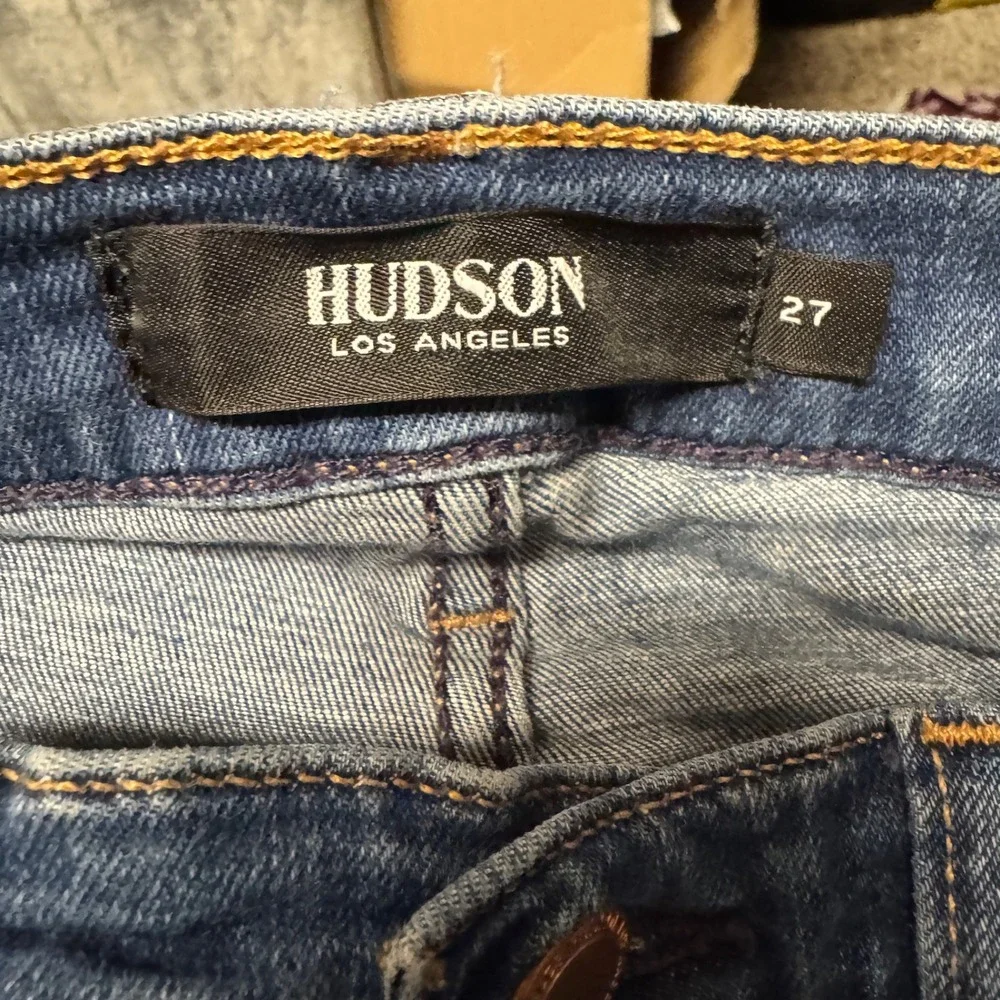 2128 | Hudson Nico Super Skinny High Rise Stretch Jeans Blue Womens 27